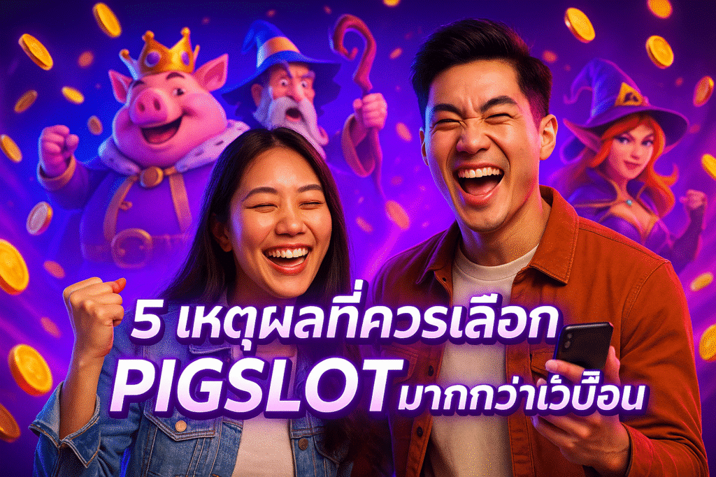 5 เหตุผลที่ควรเลือก PIGSLOT มากกว่าเว็บอื่น