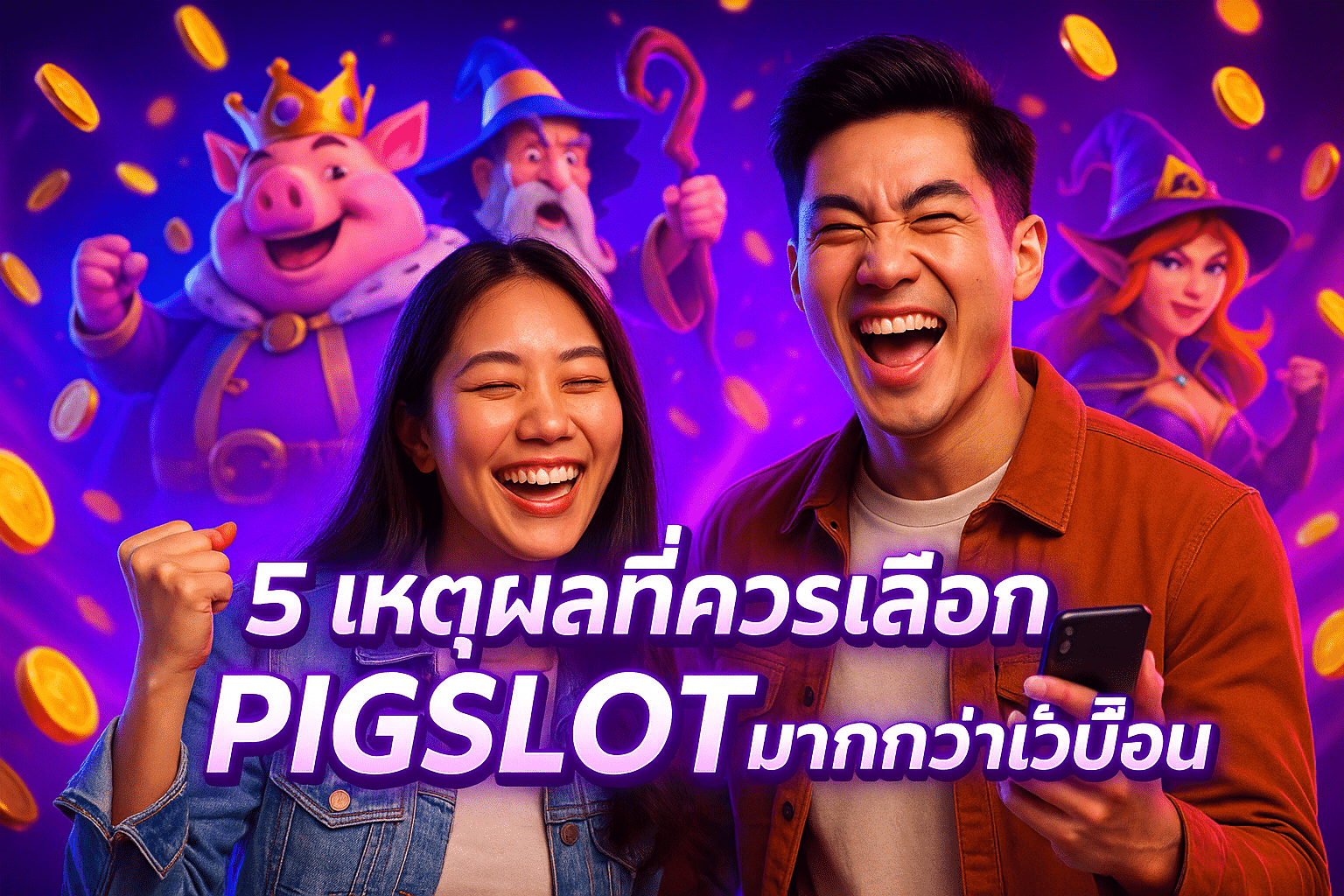 5 เหตุผลที่ควรเลือก PIGSLOT มากกว่าเว็บอื่น
