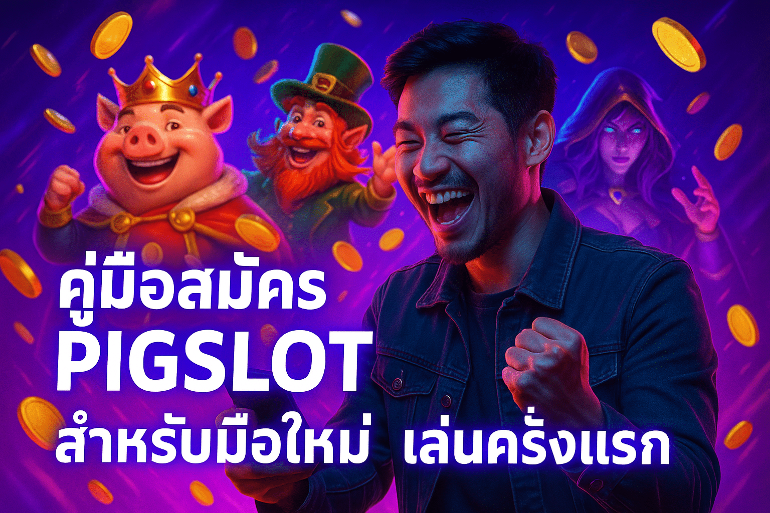 คู่มือสมัคร PIGSLOT สำหรับมือใหม่ เล่นครั้งแรก