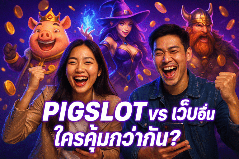 PIGSLOT vs เว็บอื่น ใครคุ้มกว่ากัน?